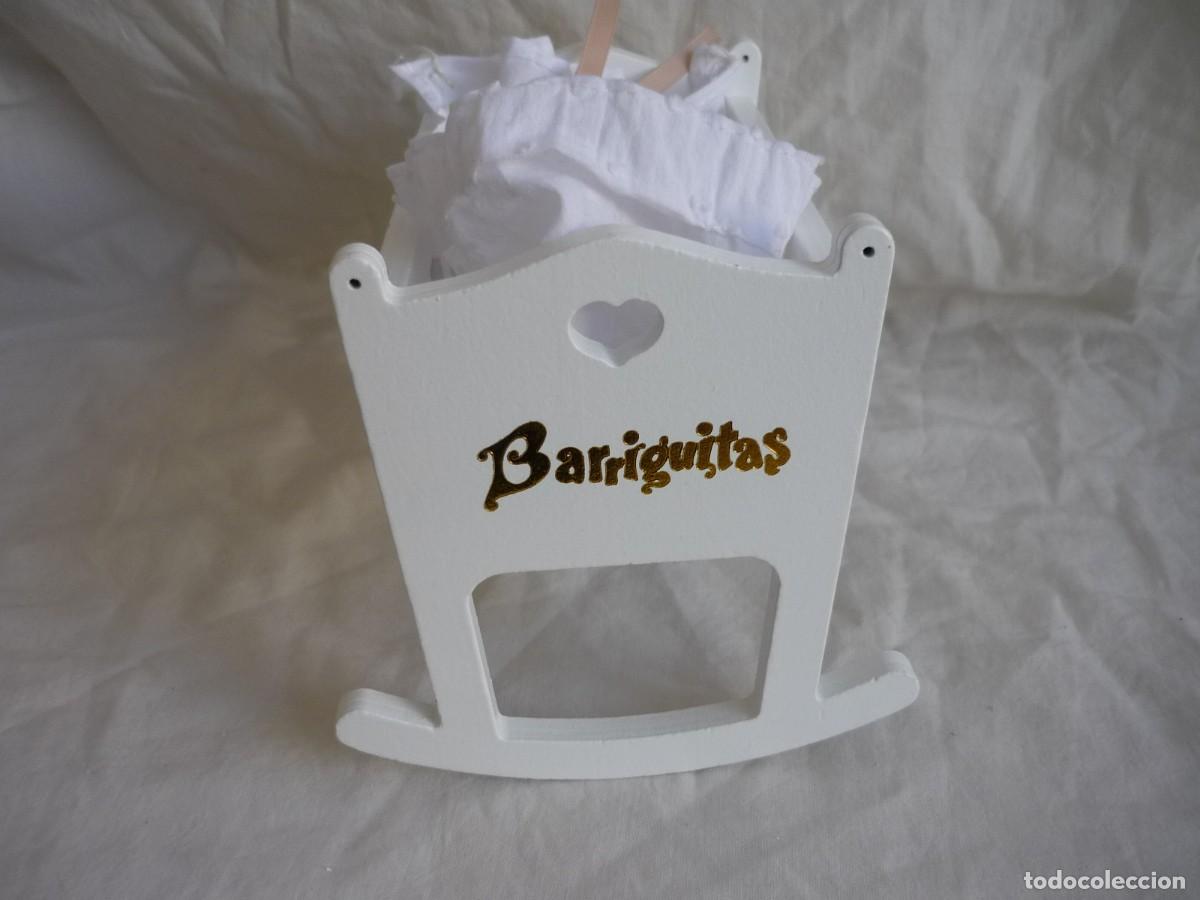 Mu&ntilde;ecas Lesly y Barriguitas: Cuna de Barriguitas de madera con mosquitera - Foto 3