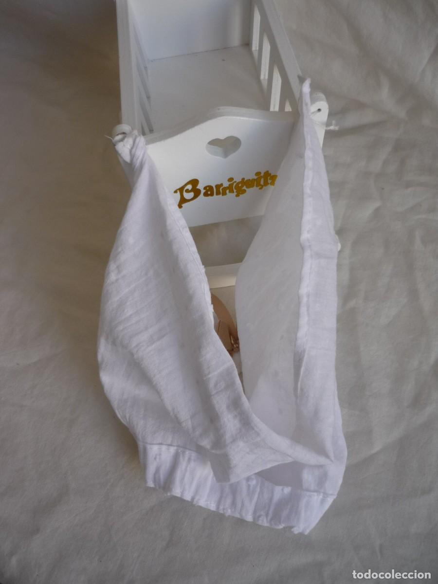 Mu&ntilde;ecas Lesly y Barriguitas: Cuna de Barriguitas de madera con mosquitera - Foto 6