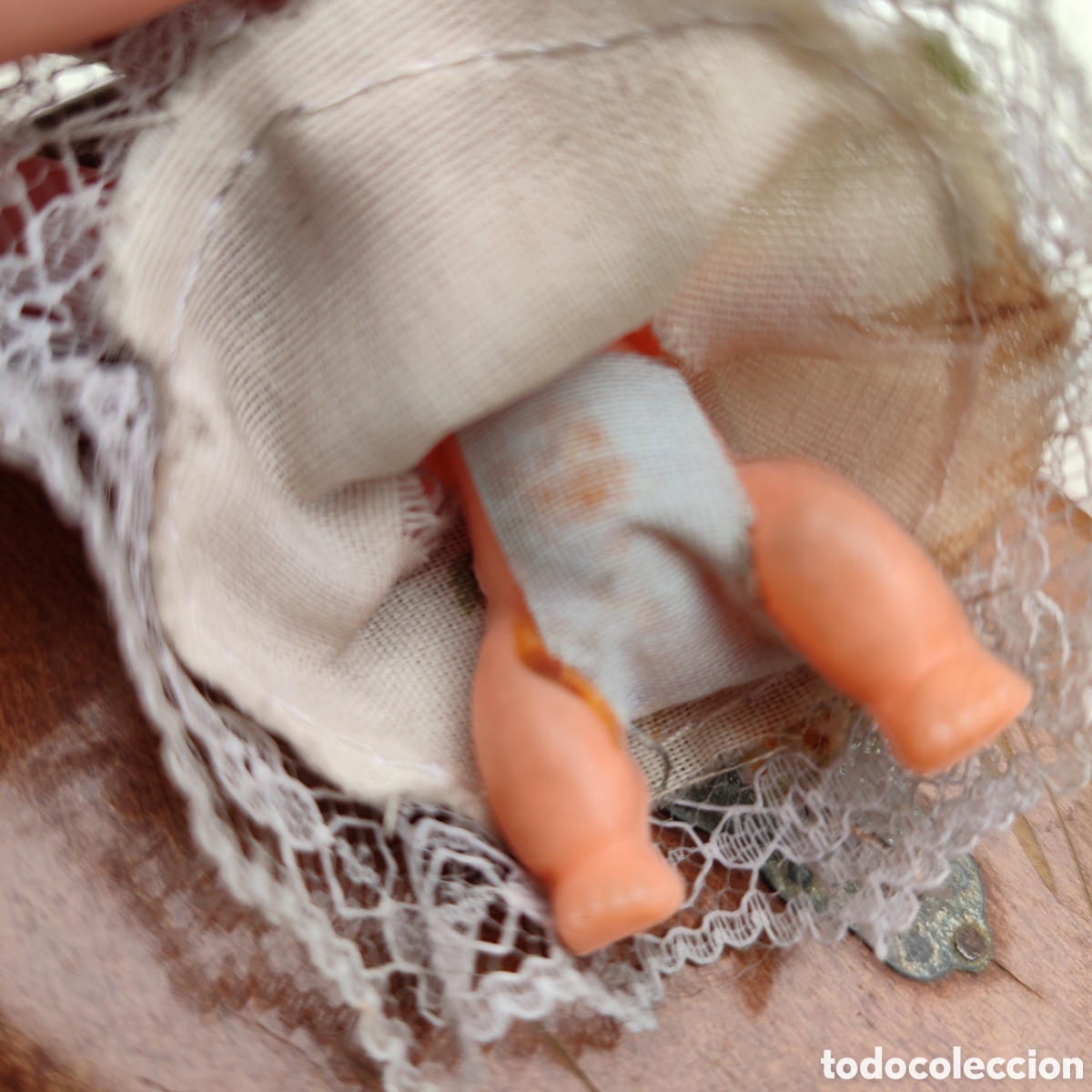 Mu&ntilde;ecas Lesly y Barriguitas: Mu&ntilde;eca pitisu de peluca bebe vintage - Foto 2