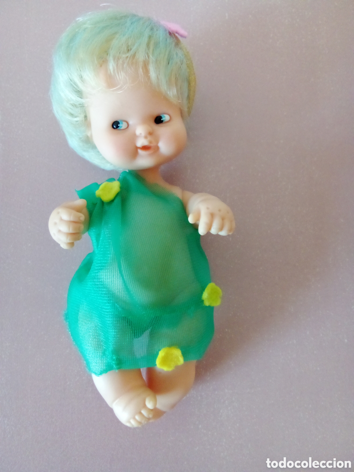 Mu&ntilde;ecas Lesly y Barriguitas: Mu&ntilde;eca Nereida verde de barriguitas - Foto 3