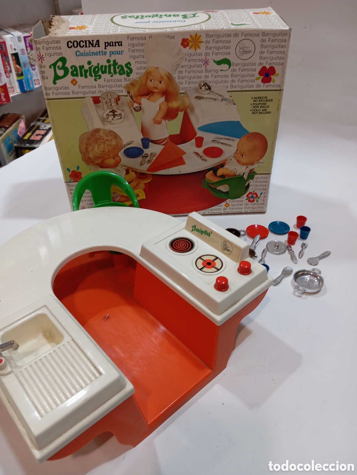 Mu&ntilde;ecas Lesly y Barriguitas: Barriguitas cocina con caja - Foto 3