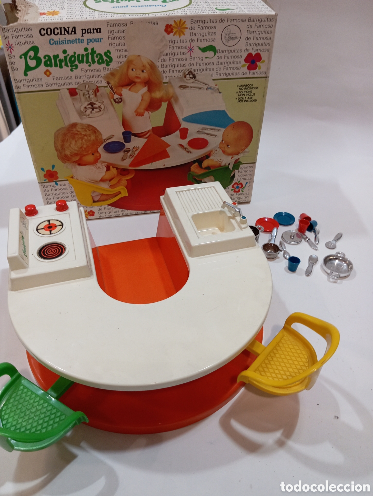 Mu&ntilde;ecas Lesly y Barriguitas: Barriguitas cocina con caja - Foto 11