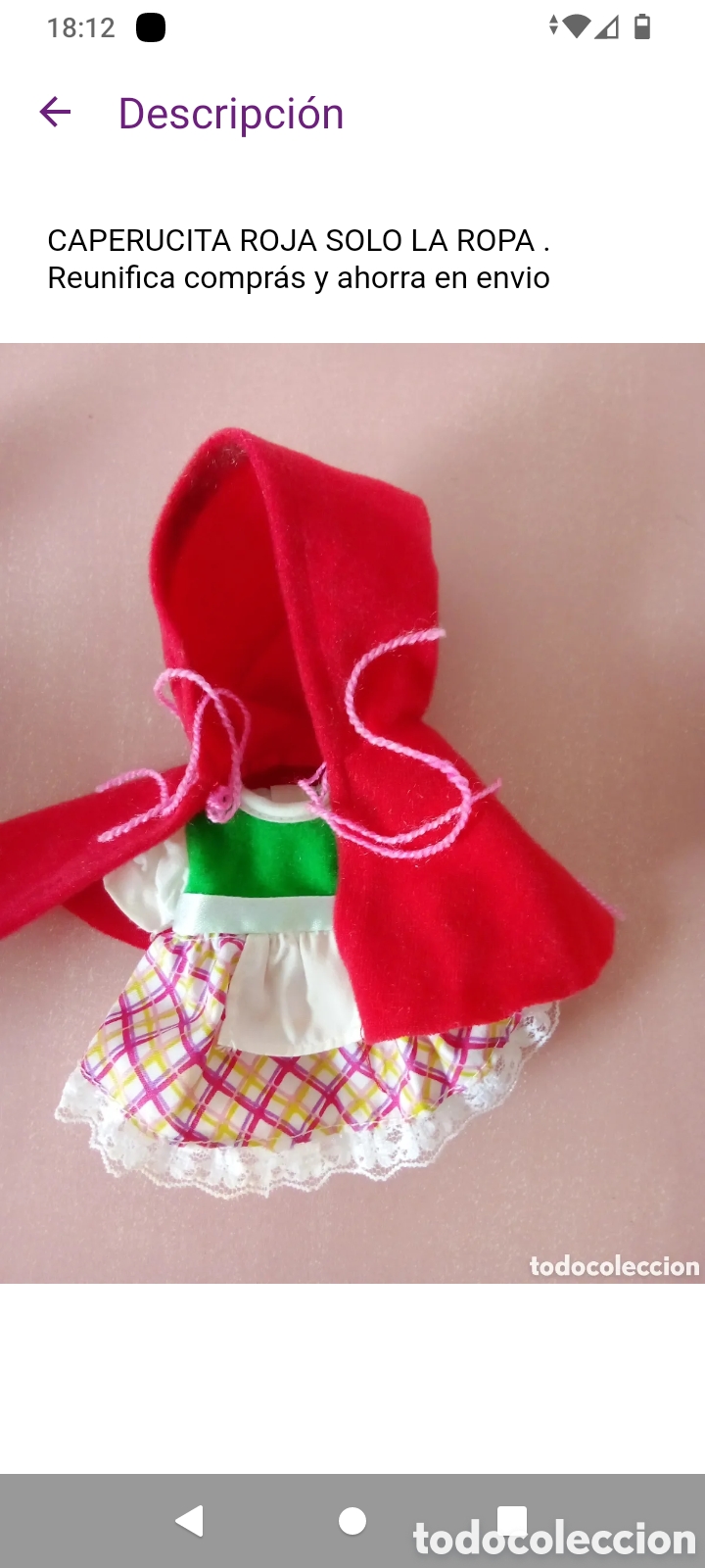 Mu&ntilde;ecas Lesly y Barriguitas: Ropa de barriguitas Caperucita roja - Foto 2