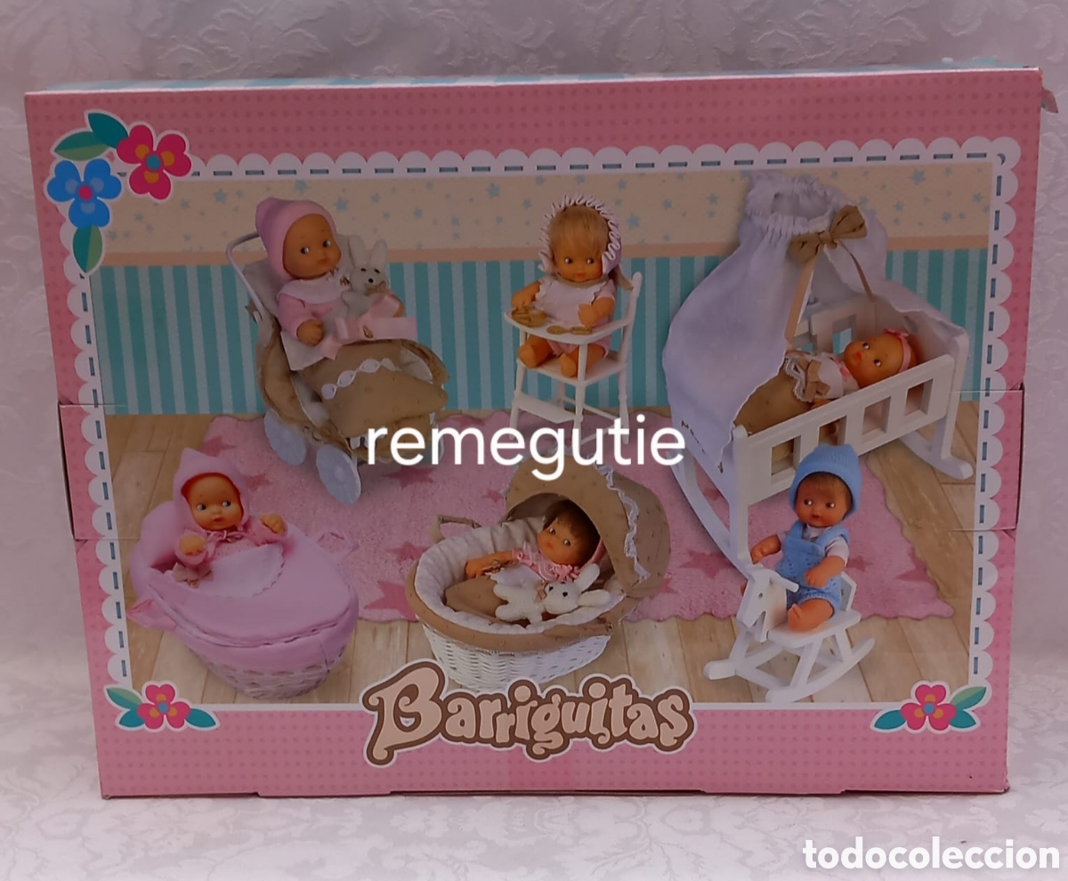 Mu&ntilde;ecas Lesly y Barriguitas: Canastilla de barriguitas en caja - Foto 2