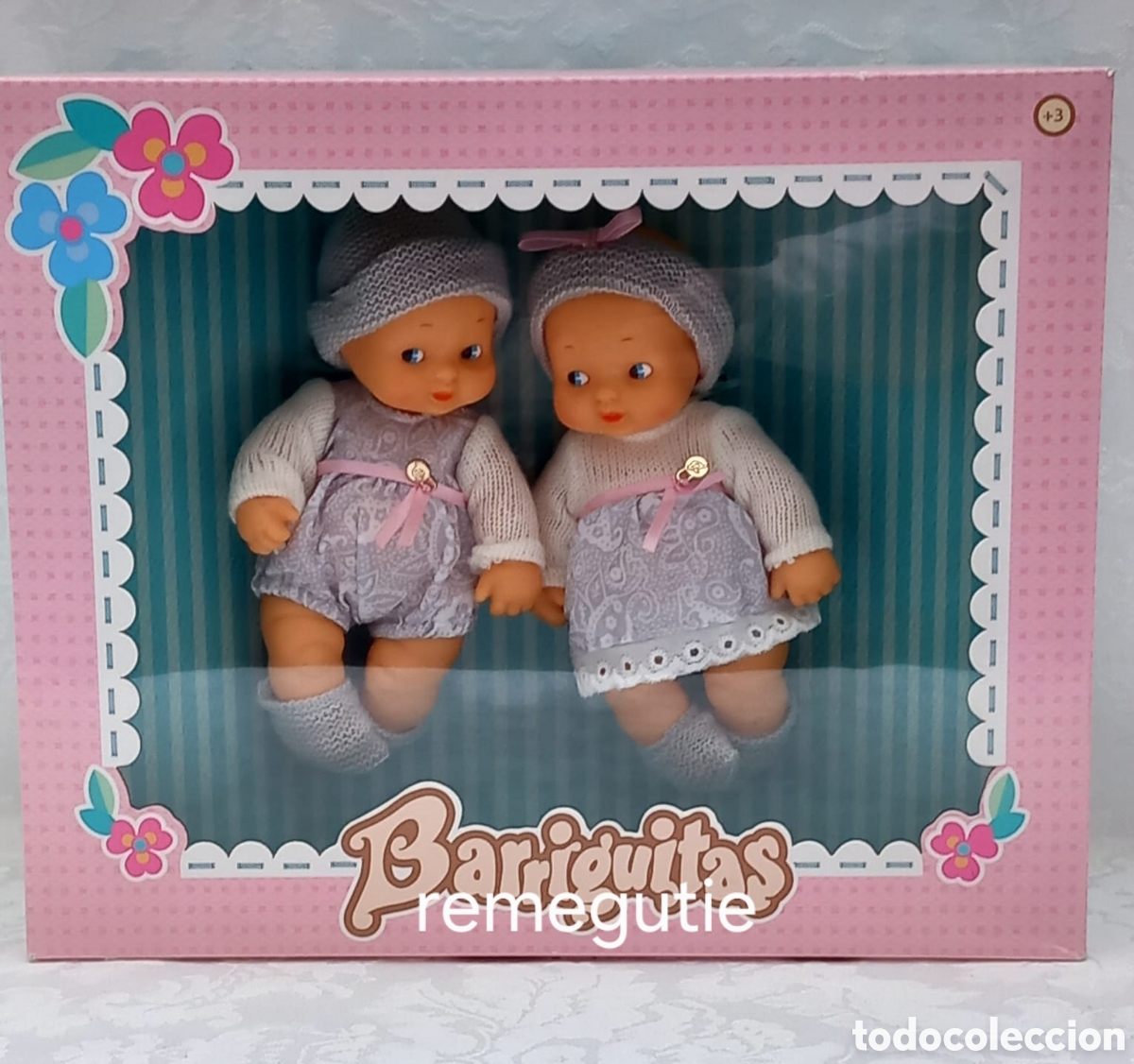 Mu&ntilde;ecas Lesly y Barriguitas: Mellizos barriguitas en caja - Foto 1
