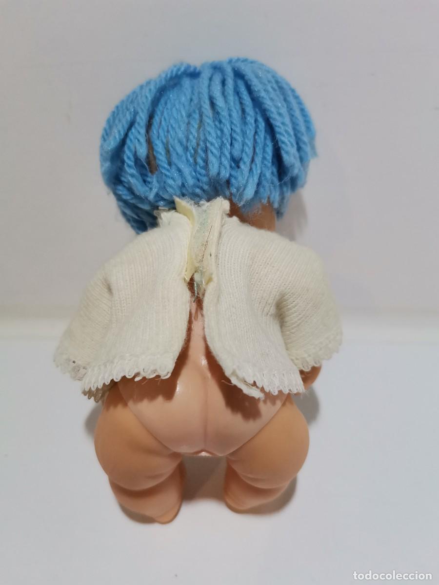 Mu&ntilde;ecas Lesly y Barriguitas: mu&ntilde;eca barriguitas lanas pelo azul - Foto 4