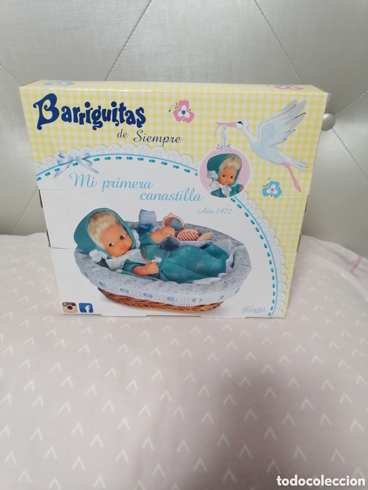 Mu&ntilde;ecas Lesly y Barriguitas: Mu&ntilde;eca barriguitas mi primera canastilla - Foto 3