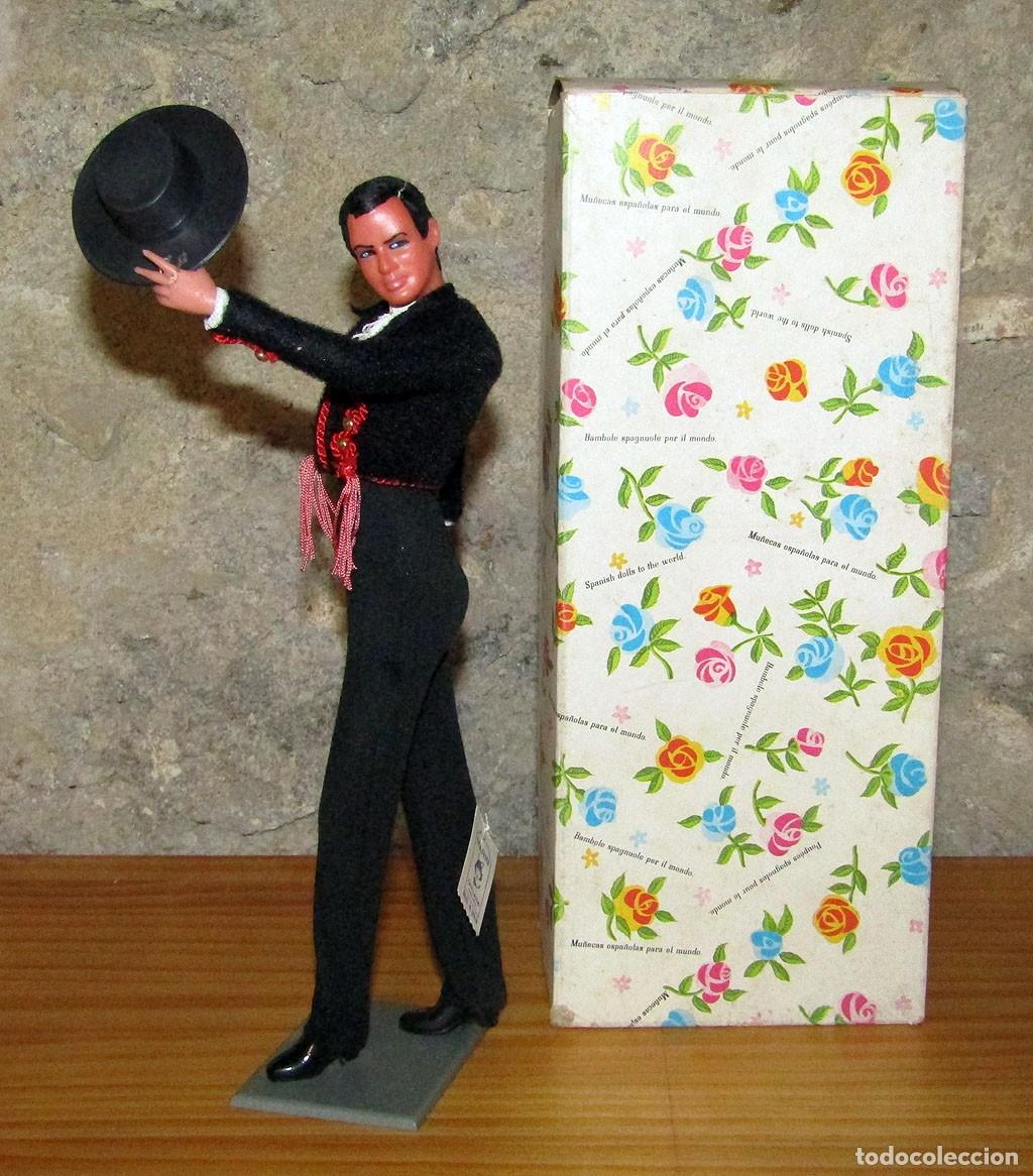 Mu&ntilde;ecas Lesly y Barriguitas: ANTIGUO MU&Ntilde;ECO BAILAOR FLAMENCO MODELO ENRIQUE LUCENA, DE MARIN - NUEVO Y EN SU CAJA ORIGINAL - ROJO