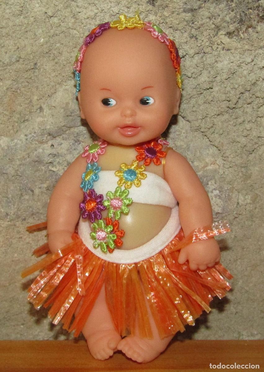 Mu&ntilde;ecas Lesly y Barriguitas: ANTIGUA MU&Ntilde;ECA BARRIGUITAS PELONCETE HAWAIANO HAWAI, DE FAMOSA