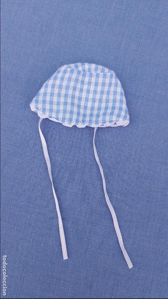 Mu&ntilde;ecas Lesly y Barriguitas: Antiguo gorro de capota azul para mu&ntilde;ecas, v&aacute;lido para Barriguitas