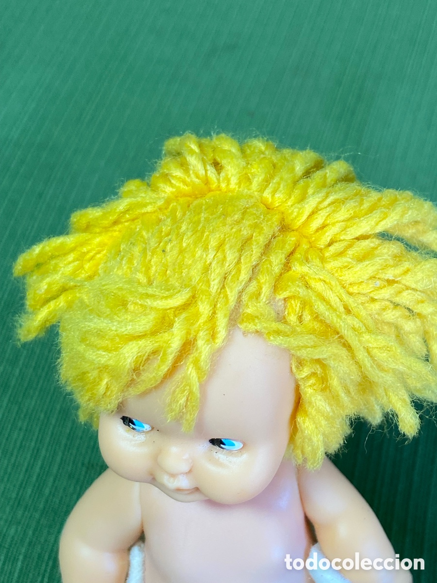 Mu&ntilde;ecas Lesly y Barriguitas: Mu&ntilde;eca barriguitas. Pelo de lana amarillo. - Foto 5