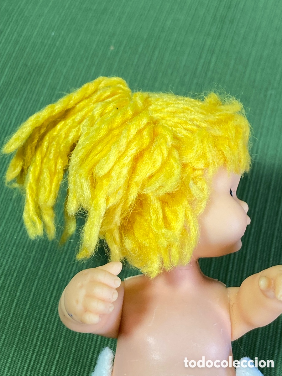 Mu&ntilde;ecas Lesly y Barriguitas: Mu&ntilde;eca barriguitas. Pelo de lana amarillo. - Foto 7