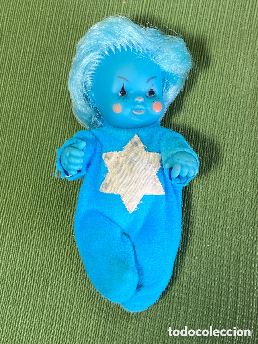 Mu&ntilde;ecas Lesly y Barriguitas: Barriguitas astros. Azul. Astro. Estrella.