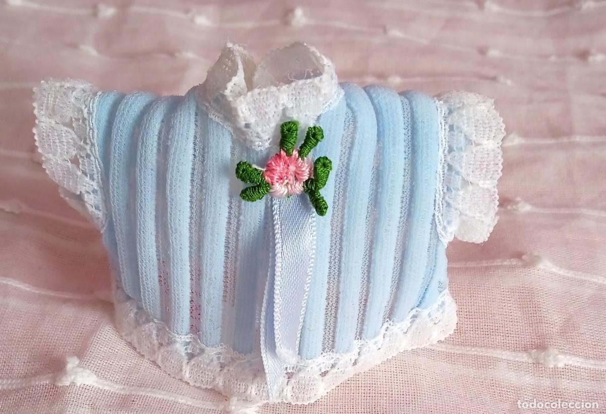 Mu&ntilde;ecas Lesly y Barriguitas: CAMISA AZUL BARRIGUITAS-ORIGINAL A&Ntilde;OS 80