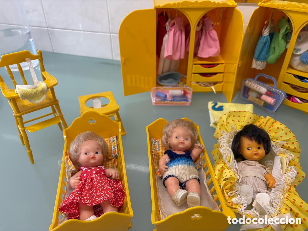 Mu&ntilde;ecas Lesly y Barriguitas: Lote Barriguitas Famosa 80s Originales