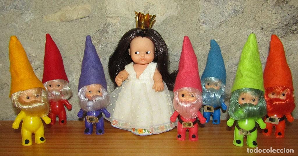 Mu&ntilde;ecas Lesly y Barriguitas: BARRIGUITAS DEL BOSQUE: BLANCANIEVES Y LOS 7 ENANITOS, DE FAMOSA - ORIGINALES A&Ntilde;OS 80