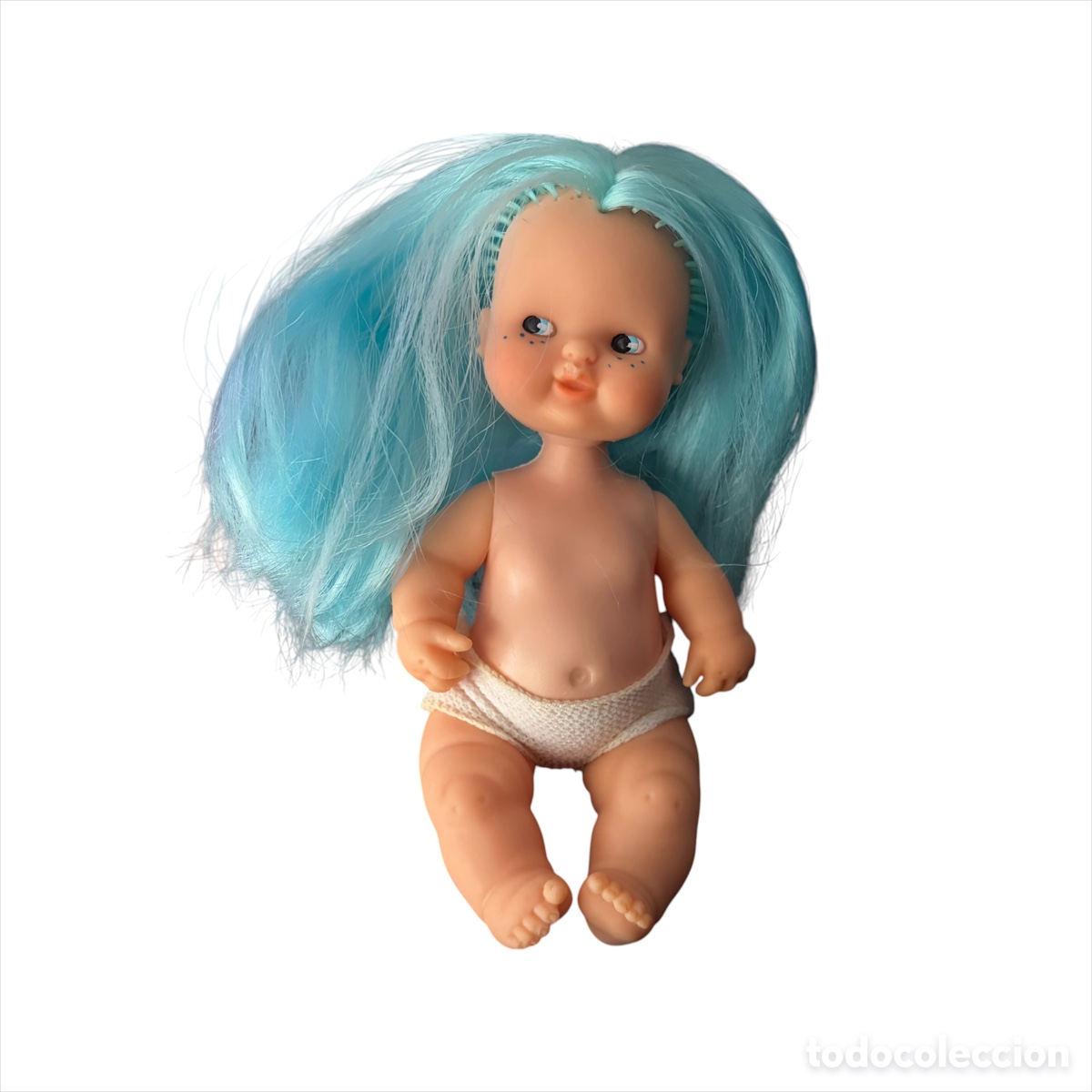 Mu&ntilde;ecas Lesly y Barriguitas: Mu&ntilde;eca Barriguitas Silfide azul del bosque a&ntilde;os 80 Famosa