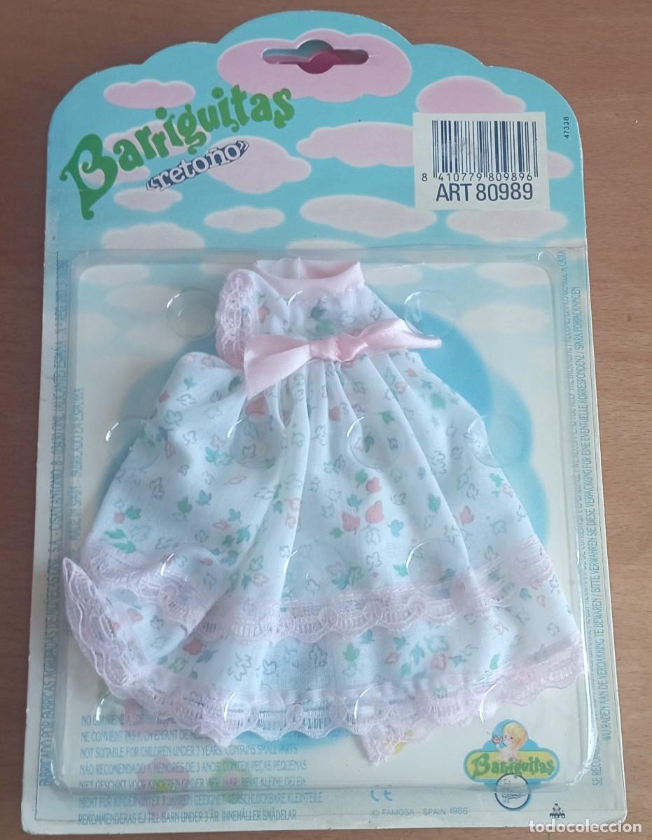 Bonecas Lesly e Barriguitas: Vestido Barriguitas reto&ntilde;o en blister