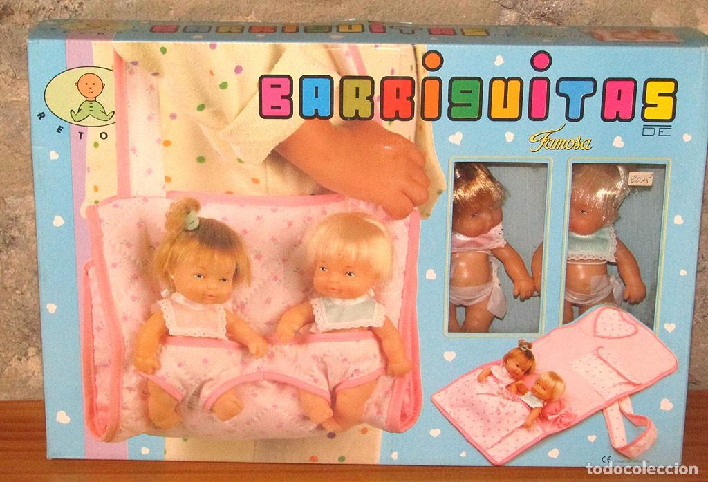 Mu&ntilde;ecas Lesly y Barriguitas: BARRIGUITAS RETO&Ntilde;O: BOLSO VESTIDOR CON MELLIZOS - FAMOSA - NUEVO Y EN SU CAJA ORIGINAL