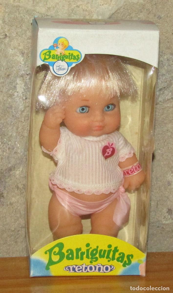 Mu&ntilde;ecas Lesly y Barriguitas: ANTIGUO MU&Ntilde;ECO BARRIGUITAS RETO&Ntilde;O DE OJOS DURMIENTES, DE FAMOSA - NUEVO Y EN SU CAJA ORIGINAL