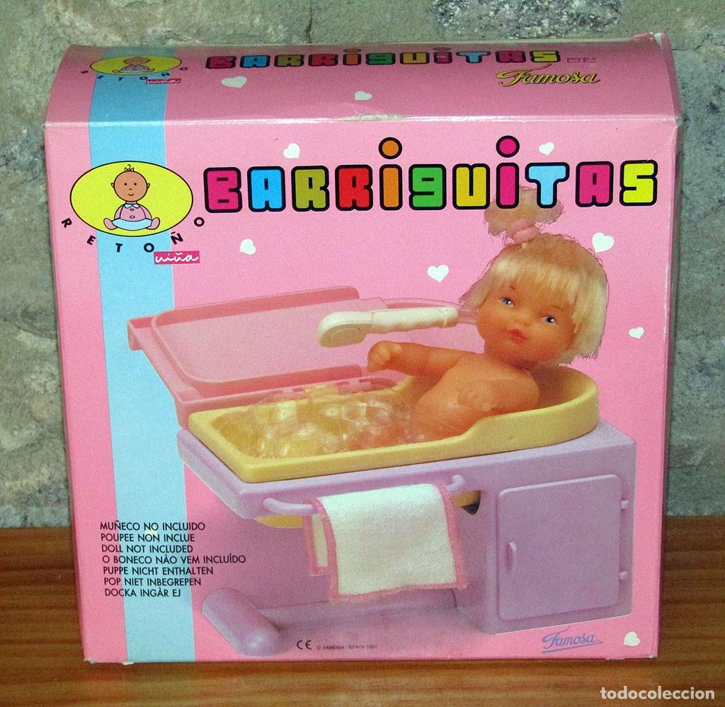 Mu&ntilde;ecas Lesly y Barriguitas: BARRIGUITAS RETO&Ntilde;O NI&Ntilde;A DE FAMOSA: TABLA BA&Ntilde;ERA -. NUEVA Y EN SU CAJA ORIGINAL - CAMBIADOR