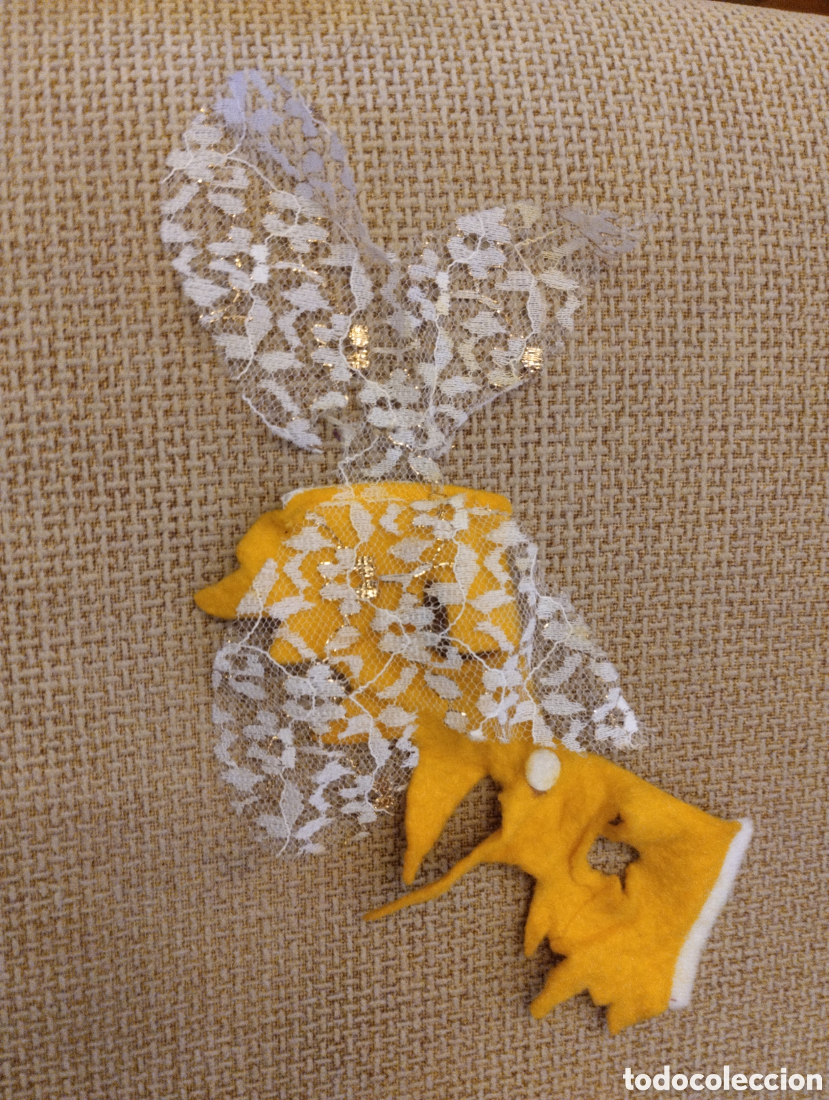 Mu&ntilde;ecas Lesly y Barriguitas: Vestido fieltro Barriguitas