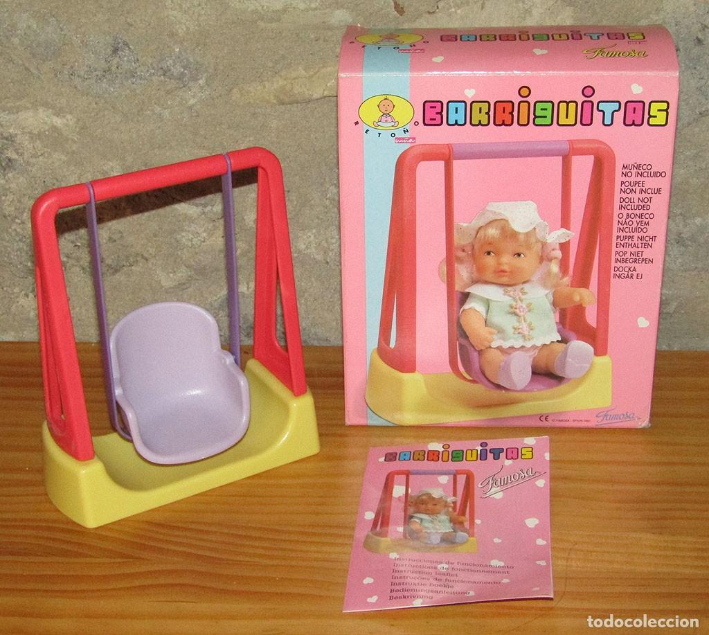 Mu&ntilde;ecas Lesly y Barriguitas: ANTIGUO COLUMPIO DE BARRIGUITAS RETO&Ntilde;O - NUEVO Y EN SU CAJA ORIGINAL - A ESTRENAR