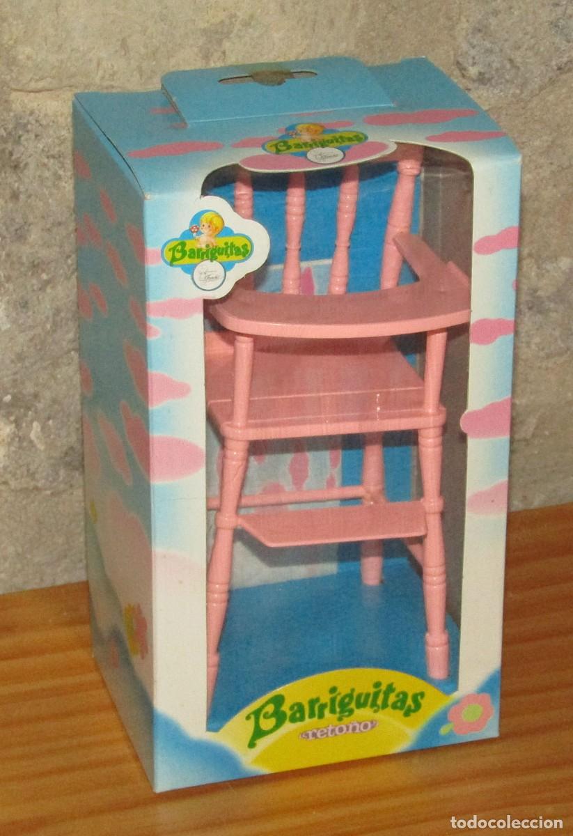 Mu&ntilde;ecas Lesly y Barriguitas: ANTIGUA TRONA O SILLA DE COMIDA DE BARRIGUITAS RETO&Ntilde;O - NUEVA Y EN SU CAJA ORIGINAL - A ESTRENAR