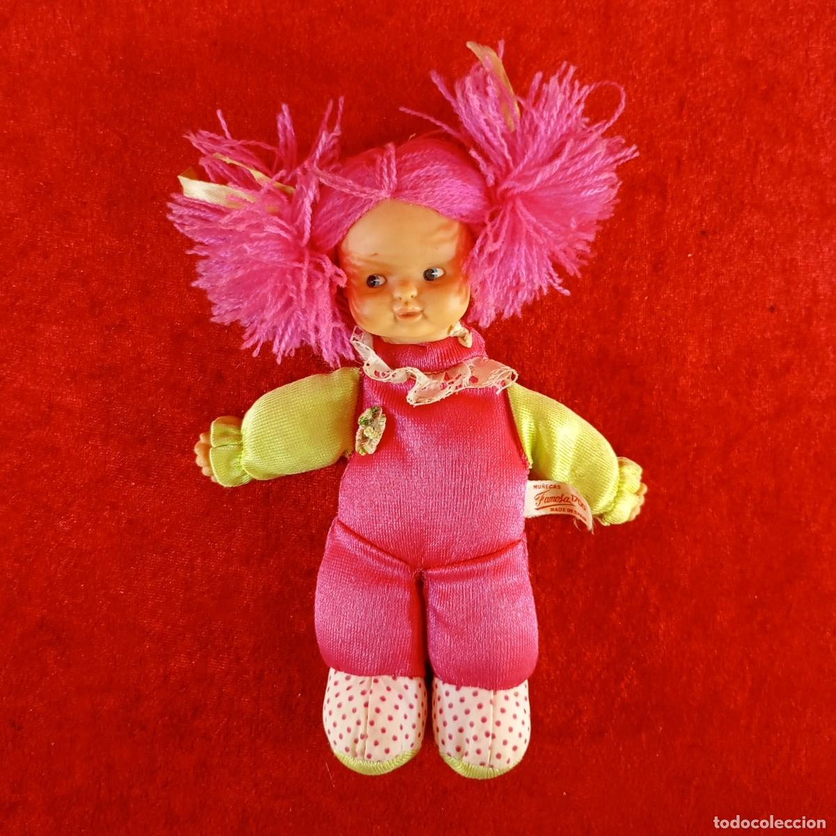 Mu&ntilde;ecas Lesly y Barriguitas: PRECIOSA MU&Ntilde;ECA - BARRIGUITAS - FAMOSA - CUERPO DE TRAPO - PELO LANA - 175 X 145 MM / 5666