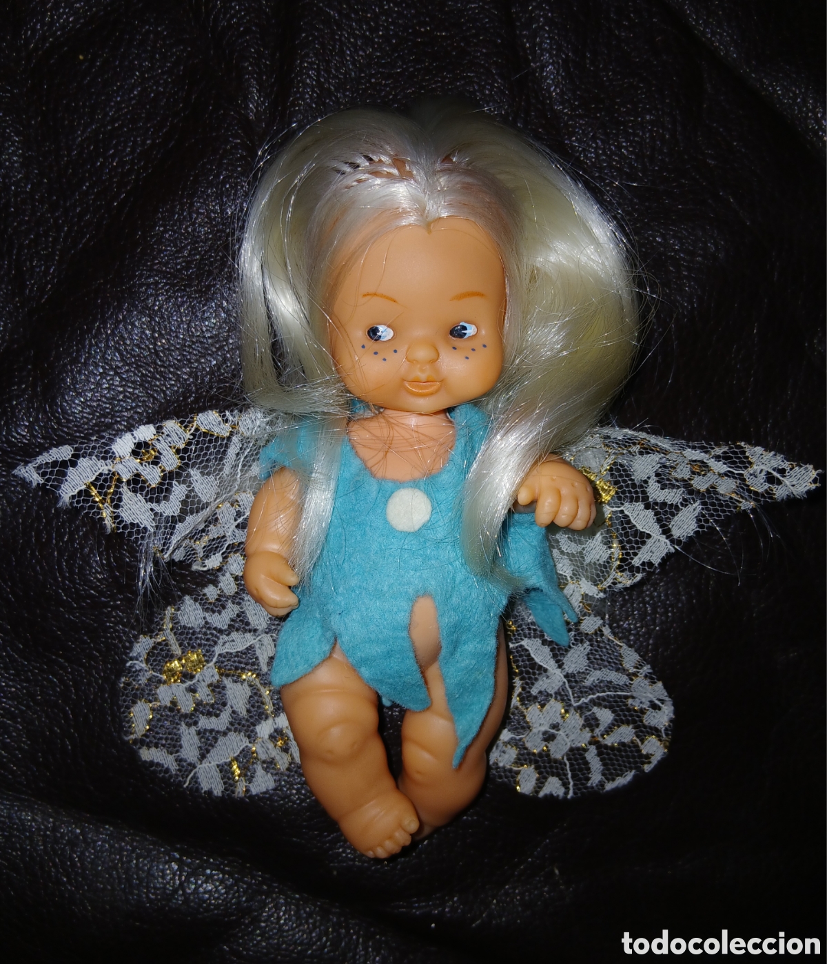 Lesly and Barriguitas dolls: BARRIGUITAS DE FAMOSA SILFIDE AZUL ALAS BLANCAS PECAS AZULES Y PELO BLANCO SERIE DEL BOSQUE NO NINFA