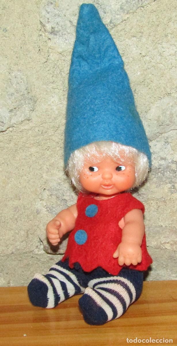 Mu&ntilde;ecas Lesly y Barriguitas: ANTIGUO MU&Ntilde;ECO BARRIGUITAS ENANITO DEL BOSQUE, DE FAMOSA - TODO ORIGINAL - A&Ntilde;OS 70