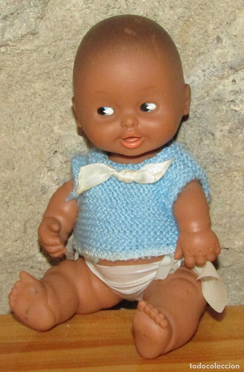 Mu&ntilde;ecas Lesly y Barriguitas: ANTIGUO MU&Ntilde;ECO BARRIGUITAS PELONCETE MULATO, DE FAMOSA - A&Ntilde;OS 70 - ROPA ORIGINAL