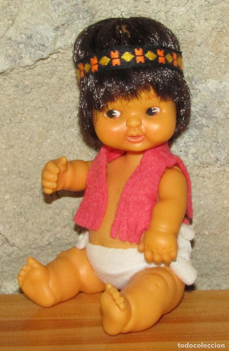 Mu&ntilde;ecas Lesly y Barriguitas: ANTIGUA MU&Ntilde;ECA BARRIGUITAS INDIA, DE FAMOSA - A&Ntilde;OS 70 - ROPA ORIGINAL
