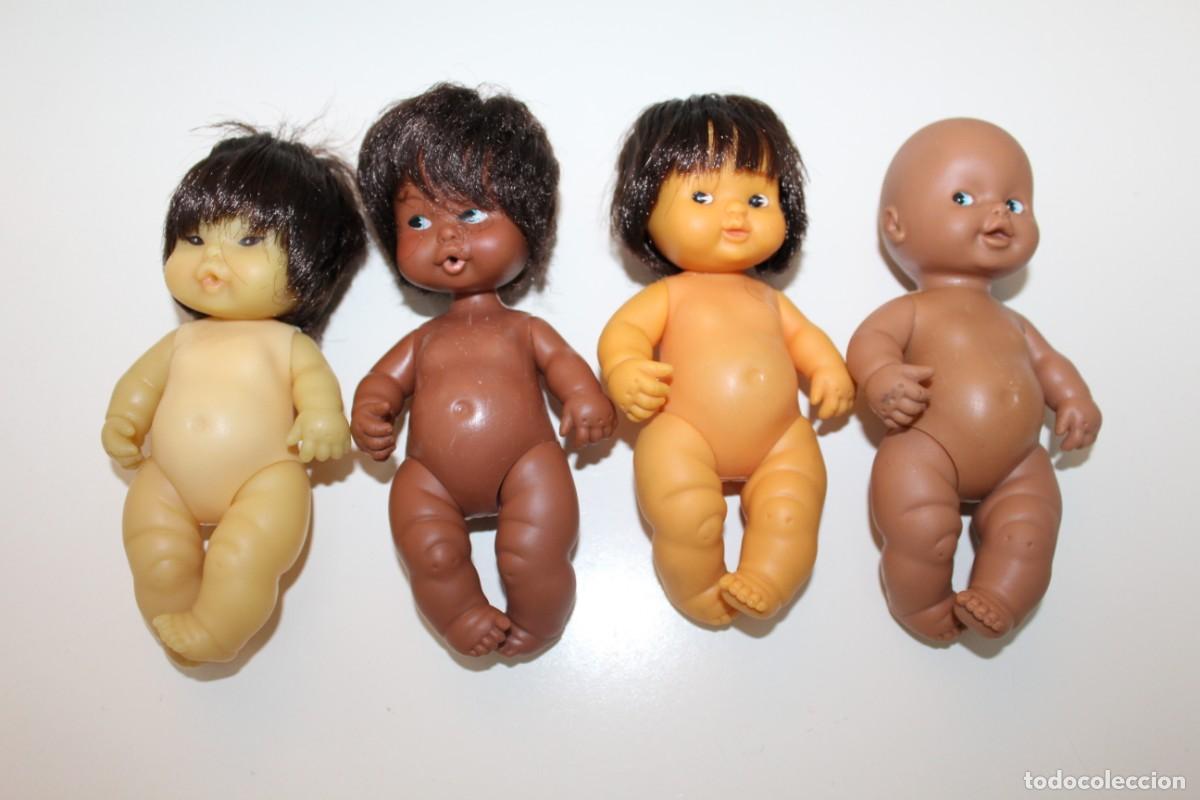 Mu&ntilde;ecas Lesly y Barriguitas: LOTE DE 4 BARRIGUITAS DE FAMOSA A&Ntilde;OS 70 - CON DEFECTO