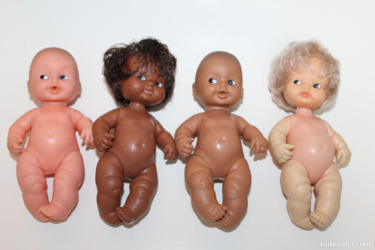 Mu&ntilde;ecas Lesly y Barriguitas: LOTE DE 4 BARRIGUITAS DE FAMOSA A&Ntilde;OS 70 - CON DEFECTO