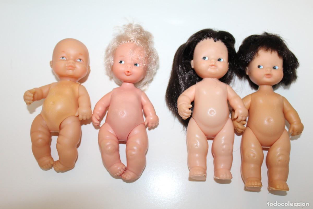 Mu&ntilde;ecas Lesly y Barriguitas: LOTE DE 4 BARRIGUITAS DE FAMOSA A&Ntilde;OS 80 - CON DEFECTO