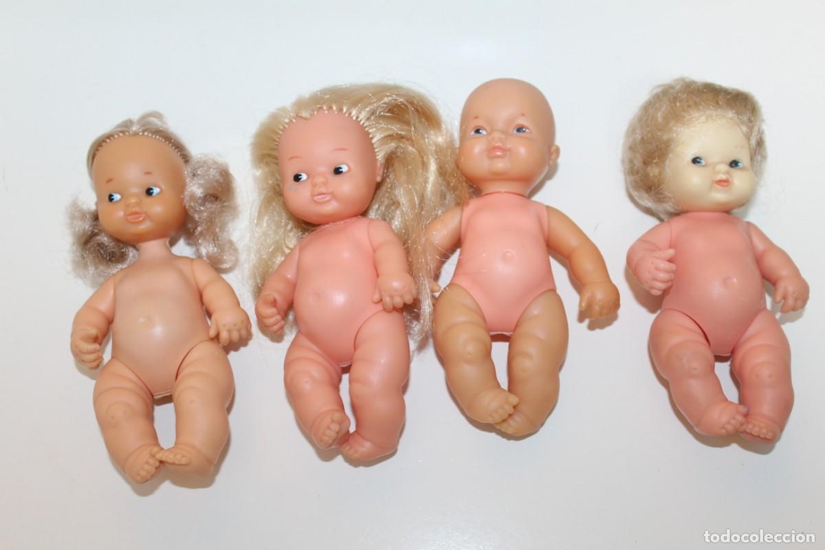 Mu&ntilde;ecas Lesly y Barriguitas: LOTE DE 4 BARRIGUITAS DE FAMOSA A&Ntilde;OS 80 - CON DEFECTO