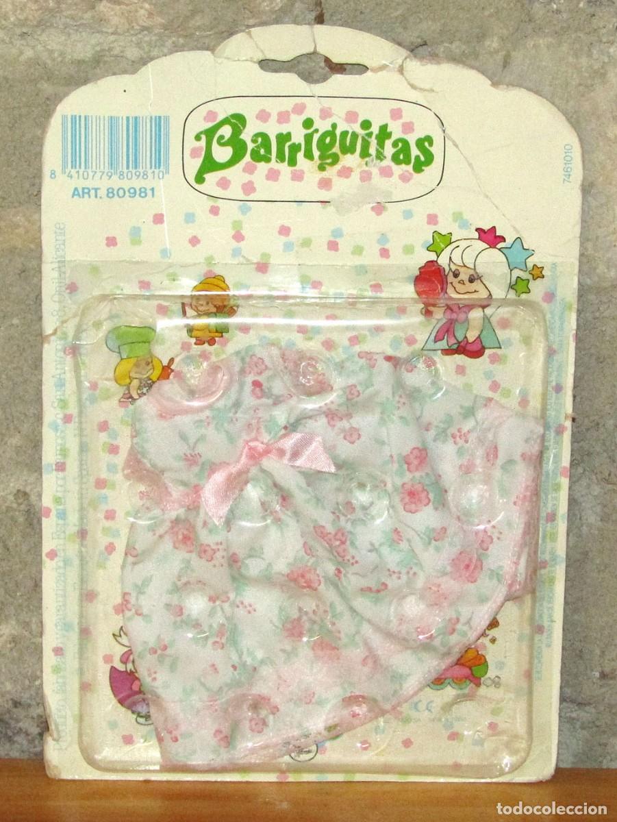 Mu&ntilde;ecas Lesly y Barriguitas: ANTIGUO BLISTER CON VESTIDO DE LAS BARRIGUITAS, DE FAMOSA.