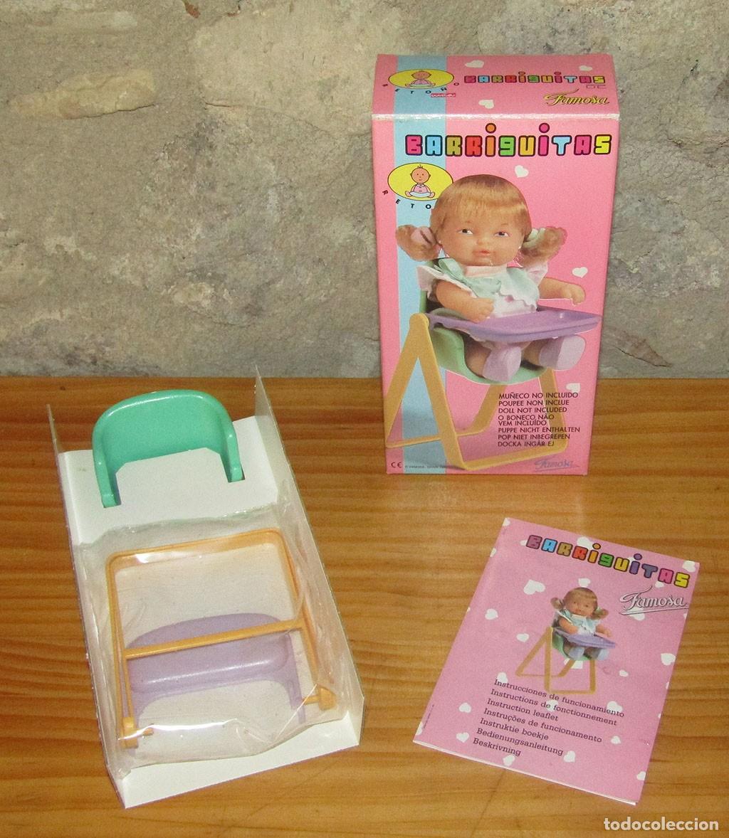 Mu&ntilde;ecas Lesly y Barriguitas: ANTIGUA TRONA PLEGABLE DE BARRIGUITAS RETO&Ntilde;O, DE FAMOSA - NUEVA Y EN SU CAJA ORIGINAL