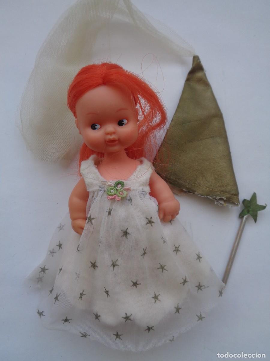 Mu&ntilde;ecas Lesly y Barriguitas: BONITA MU&Ntilde;ECA BARRIGUITA PELIRROJA , HADA , CON GORRO Y BARITA MAGICA . DE FAMOSA &acute;97