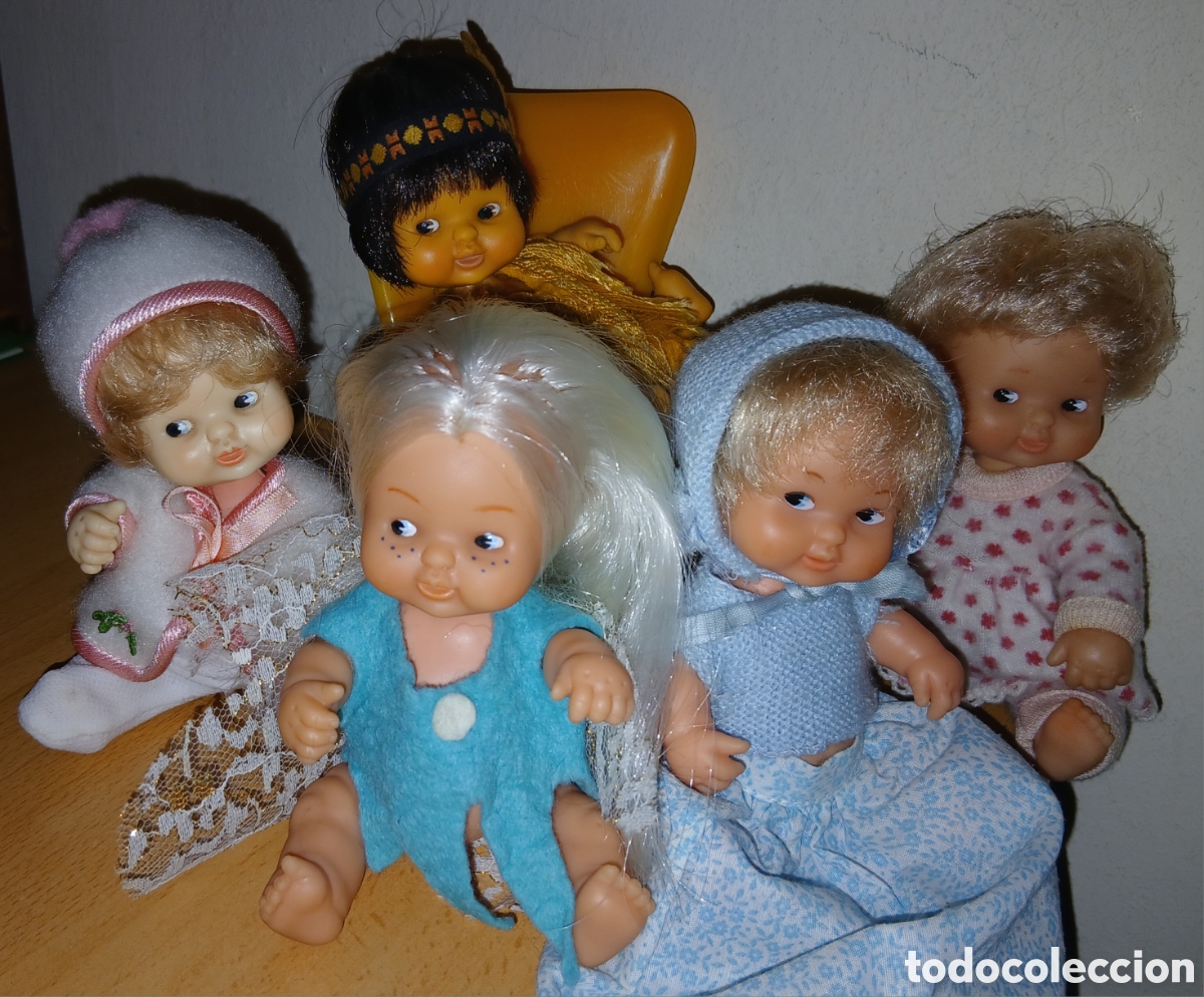 Mu&ntilde;ecas Lesly y Barriguitas: LOTE 5 BARRIGUITAS DE FAMOSA A&Ntilde;OS 70/80