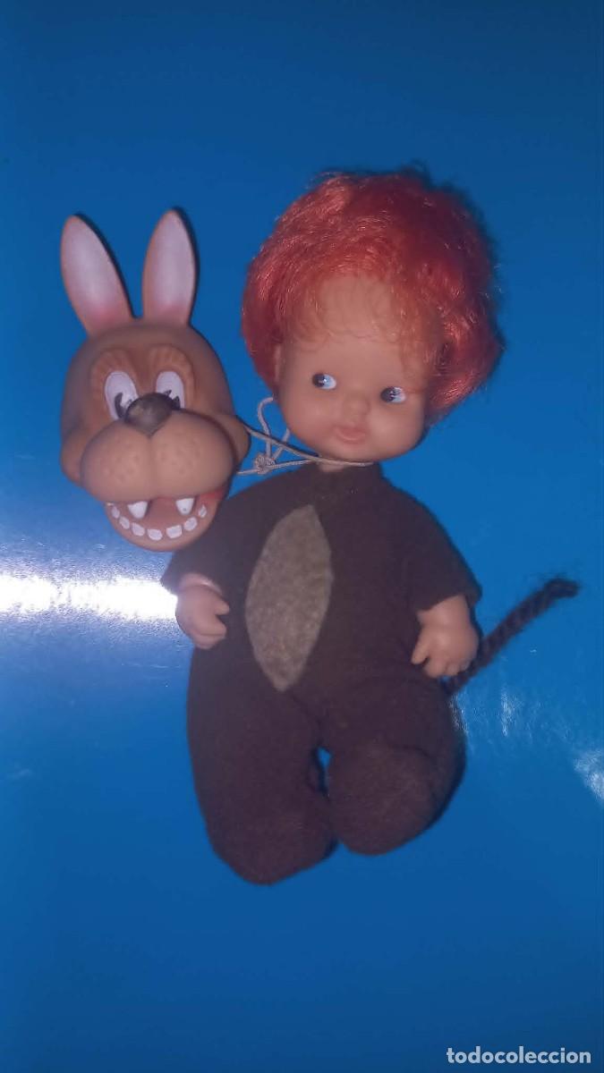 Mu&ntilde;ecas Lesly y Barriguitas: Mu&ntilde;eco Barriguitas lobo de Caperucita Roja, Los Cuentos de Barriguitas - Famosa, a&ntilde;os 80
