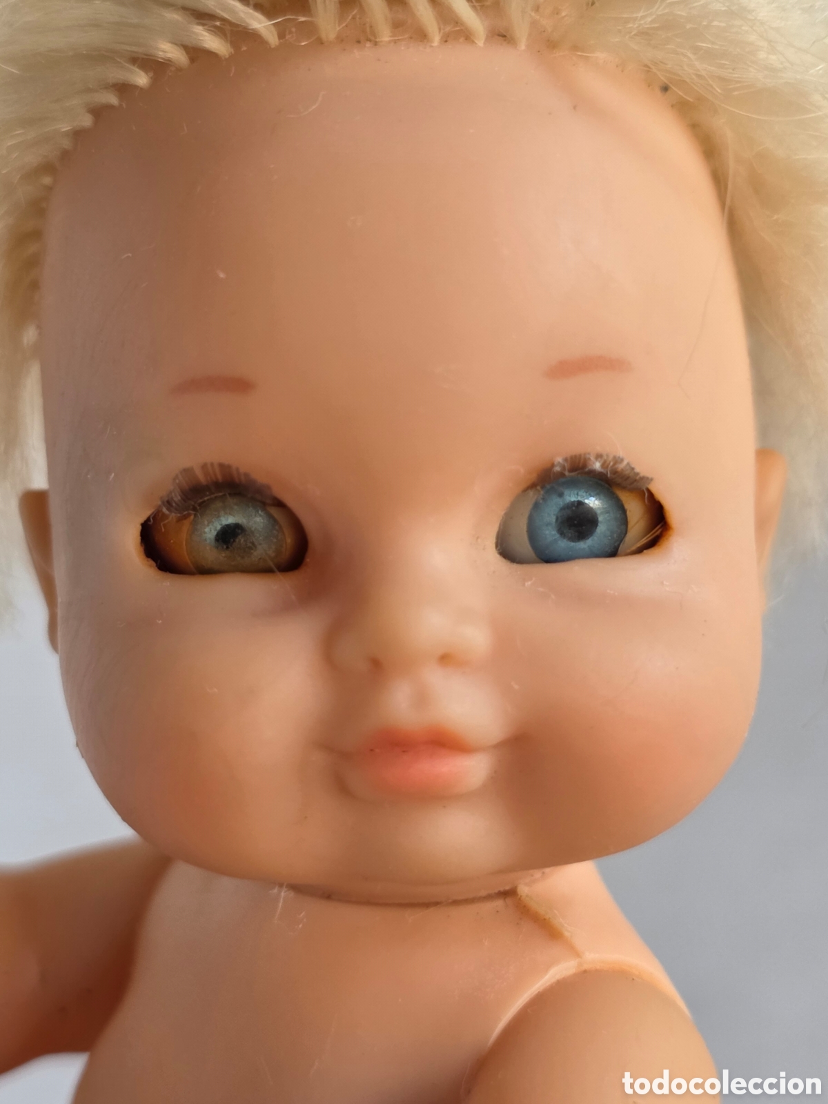 Puppen Lesly und Barriguitas : Mu&ntilde;eca Barriguitas Ojos Durmientes - Famosa Made in Spain - Juguete Retro