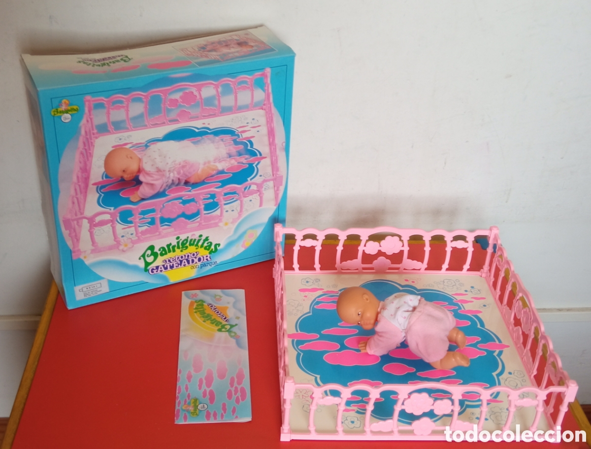 Mu&ntilde;ecas Lesly y Barriguitas: BARRIGUITAS RETO&Ntilde;O GATEADOR CON PARQUE Y CAT&Aacute;LOGO.FAMOSA 90'S.NUEVO EN CAJA.NO FUNCIONA.