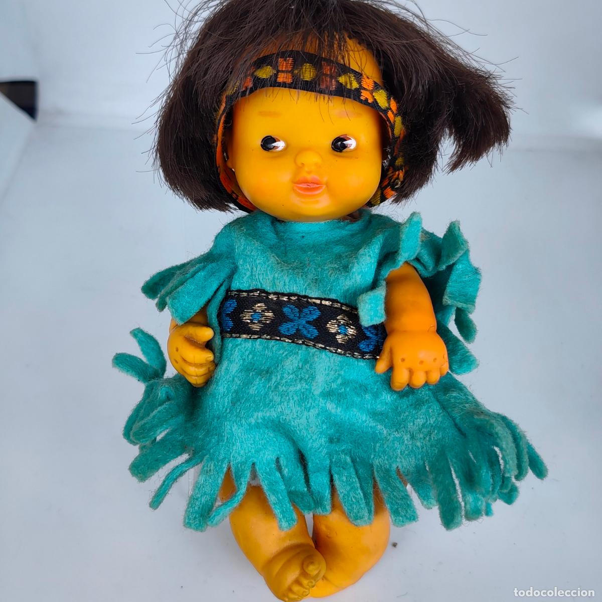 Mu&ntilde;ecas Lesly y Barriguitas: Mu&ntilde;eca Barriguitas ni&ntilde;a cheyenne. De Famosa 80928 india americana