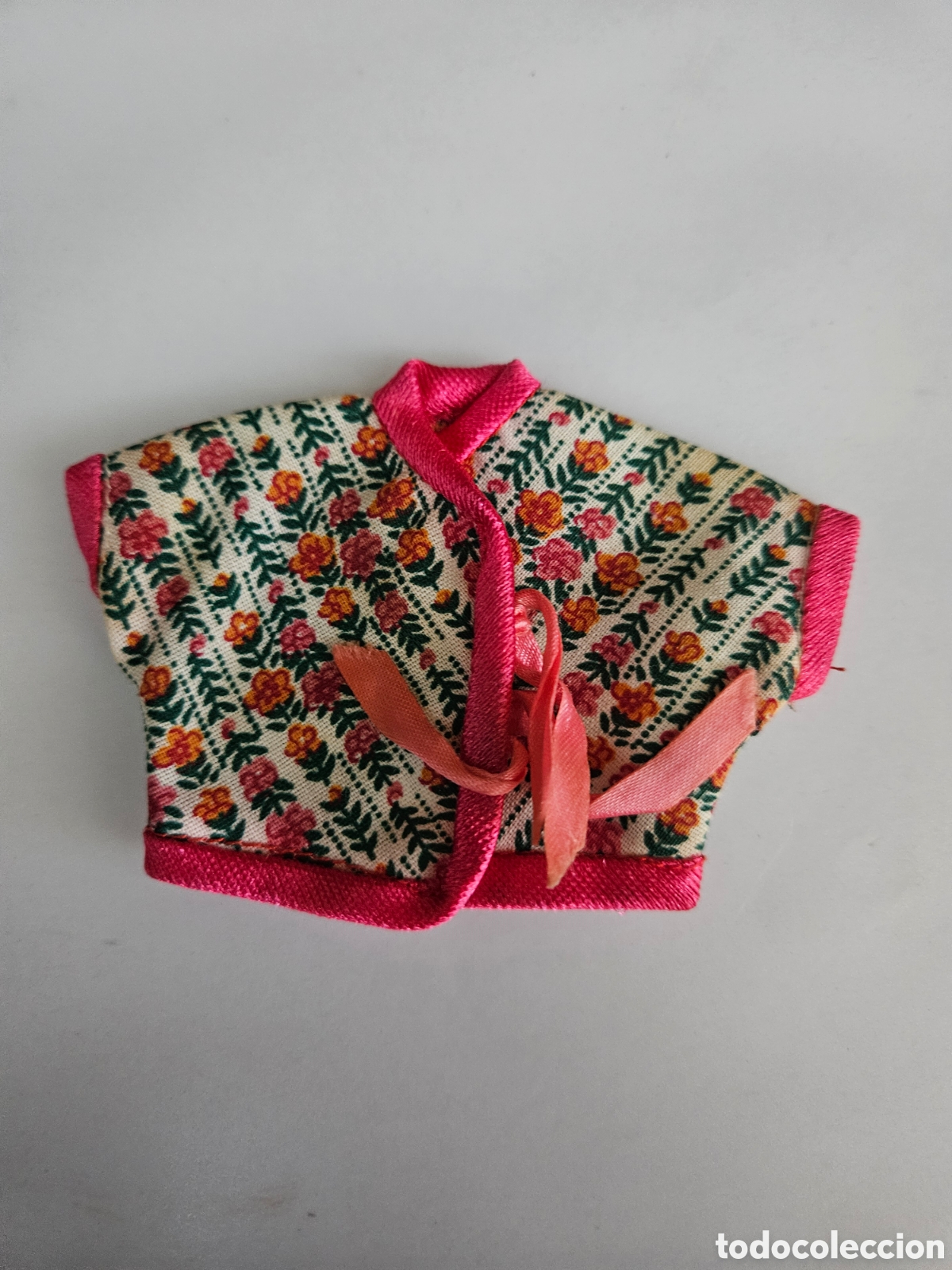 Mu&ntilde;ecas Lesly y Barriguitas: ​Ropa Barriguitas de Famosa: Blusita Floral Rara - Etiqueta n&ordm; 1 Original (Primera &Eacute;poca) EXCELENTE
