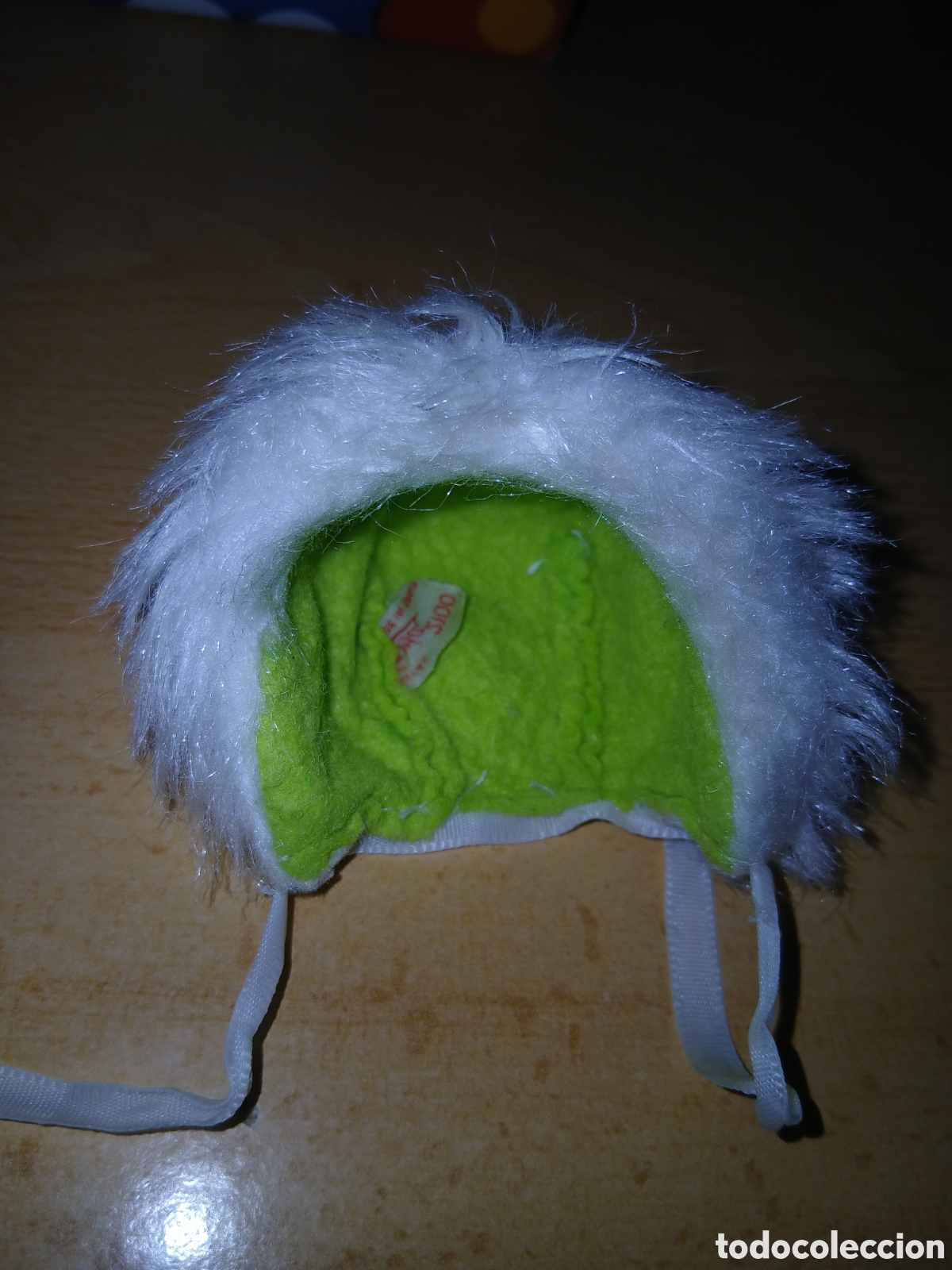Mu&ntilde;ecas Lesly y Barriguitas: BARRIGUITAS DE FAMOSA GORRO ESQUIMAL VERDE ORIGINAL A&Ntilde;OS 70