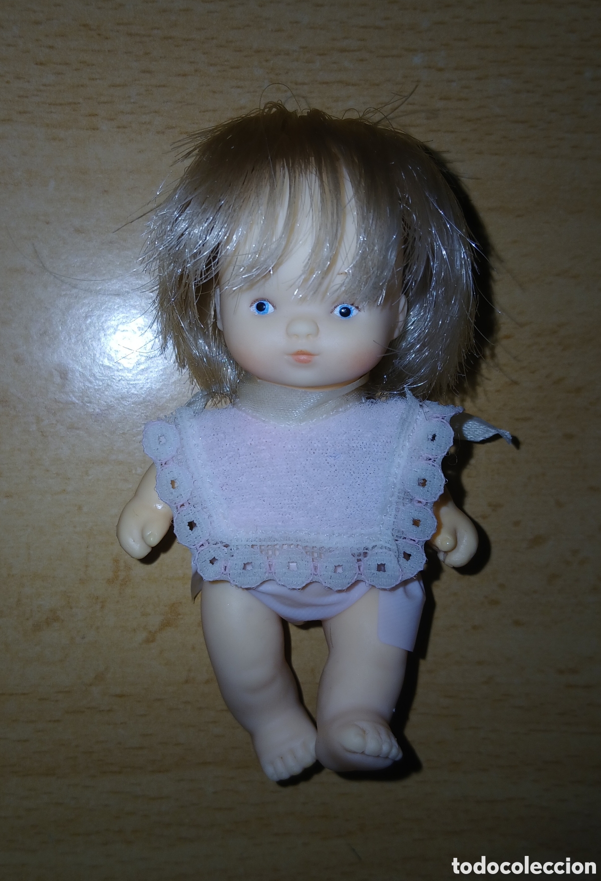 Mu&ntilde;ecas Lesly y Barriguitas: MU&Ntilde;EQUITA BARRIGUITAS MINI DE FAMOSA PELO LISO A&Ntilde;OS 80