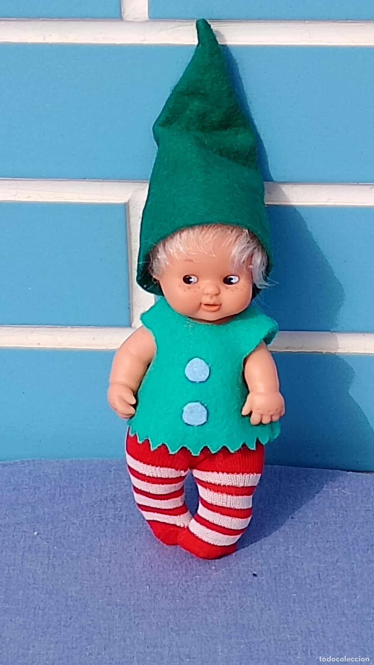 Mu&ntilde;ecas Lesly y Barriguitas: Antiguo mu&ntilde;eco Barriguitas Enanito del Bosque de Famosa
