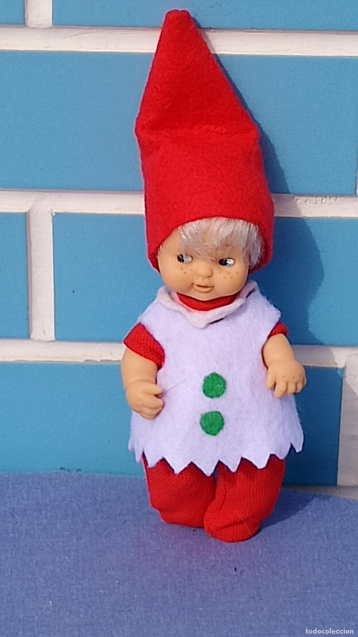 Mu&ntilde;ecas Lesly y Barriguitas: Antiguo mu&ntilde;eco Barriguitas Enanito del Bosque de Famosa